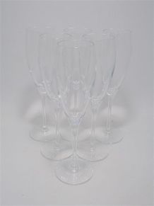  Set de 6 flûtes à champagne 