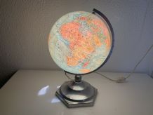 Globe terrestre J.Forest verre vintage 1950 mappemonde - 37 