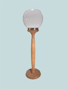  Lampe globe opaline 