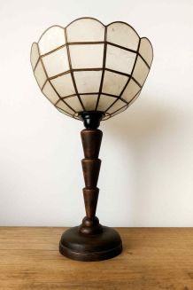 Lampe art déco nacre vintage 