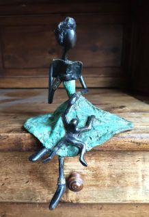 Sculpture en bronze du Burkina Faso (Art africain)