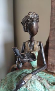 Sculpture en bronze du Burkina Faso (Art africain)