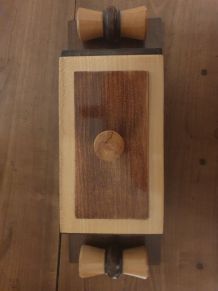 Bonbonnière vintage bois/verre