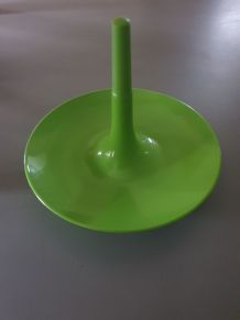 Plats de service plastique vert (lot de 3 empilables)