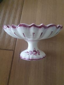 Coupe sur pied peinte main