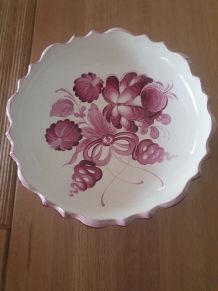 Coupe sur pied peinte main