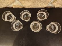 Lot de 6 verres vintage – Élégance et charme