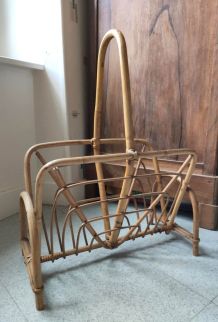 Porte revue en bambou Années 60