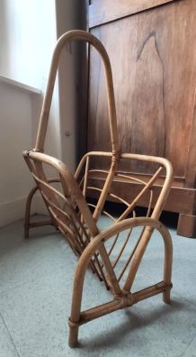 Porte revue en bambou Années 60