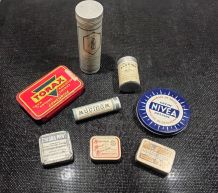 Anciennes boîtes de médicaments,  lot de 8