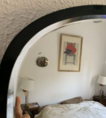 Miroir vintage 1960 rétroviseur asymétrique - 55 x 38 cm