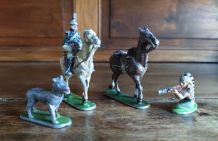 Lot de figurines en aluminium Quiralu (années 50)