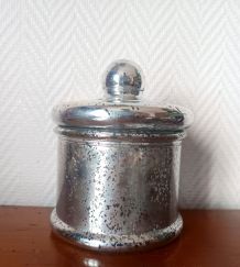 Bonbonnière vintage en verre églomisé 