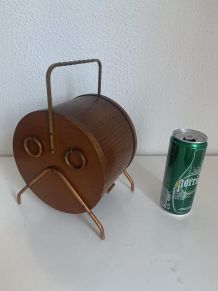 Pot vintage 1960 à tabac tabatière fut tonneau pipe vin - 25