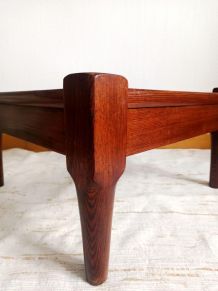 Table basse scandinave bois et verre 