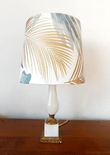 Lampe albâtre et bronze doré 