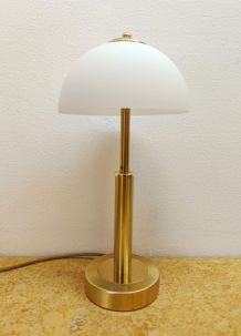 Lampe de bureau dorée style art déco 