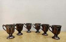 6 mazagrans vintage Sars Poterie 