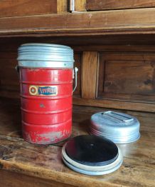 Ancien thermos en tôle INVAR (années 50/60)