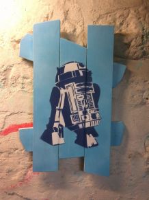 Peinture sur bois de palette