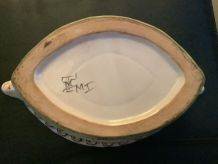 2 corbeilles en faïence 