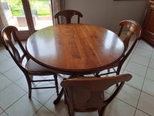 Table et  chaises  Louis Philippe