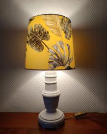Lampe marbre et abat-jour sur mesure 