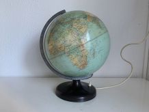Globe vintage 1960 terrestre lampe Süd-west verlag Munchen  