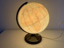 Globe vintage 1960 terrestre lampe Süd-west verlag Munchen  