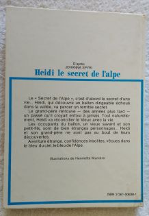 Heidi Le secret de l'alpe - éd. G.P Rouge et Or - 1979