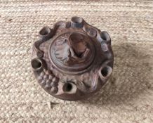 Grolle savoyarde en bois sculpté 6 becs (Art populaire)