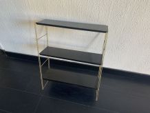 Etagère vintage 1960 String murale noir doré - 60 x 48 cm
