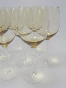  Set de 9 verres à pied 