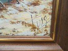 Tableau – Village bord de mer 