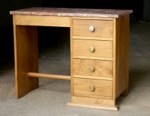 Accueil / Adorable bureau Art Deco en chêne et marbre