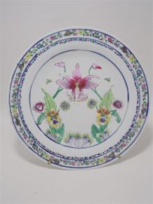  Set de 2 assiettes en porcelaine chinoise 