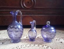 Cristal de sevres 3 pièces (violet)