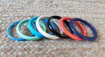 Lot de 7 bracelets vintage (plastique)