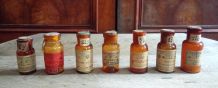 Rare ! 14 anciens flacons de pharmacie (flacons d'apothicair