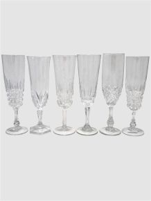 6 flûtes à champagne
