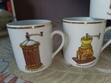 Tasses porcelaine modèle Chauvigny 