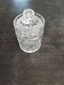 Bonbonnière en cristal de bohème