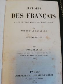 Livres 4 Tomes "Histoire Des Francais Depuis Le Temps Des Ga
