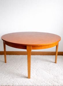 Table ronde danoise extensible 1960 