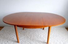 Table ronde danoise extensible 1960 