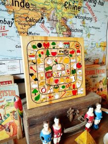 Plateau jeu vintage | Cabajou - France - Jouet ancien rétro 