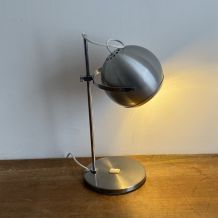 Lampe Eye ball. 1970. Inox brossé.