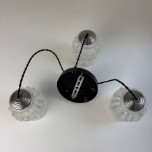 ANCIEN LUSTRE CASCADE 3 FEUX VINTAGE