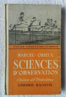 Sciences d'observation - classe de 3e - 1957