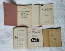 Lot 4 anciens livres d'école -1940/47/58/69